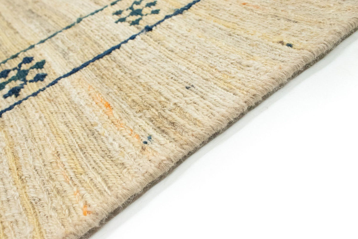 Dywan Gabbeh - perski - 193 x 145 cm - beżowy