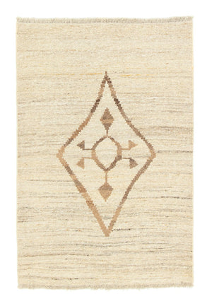 Dywan Gabbeh - perski - 148 x 96 cm - beżowy