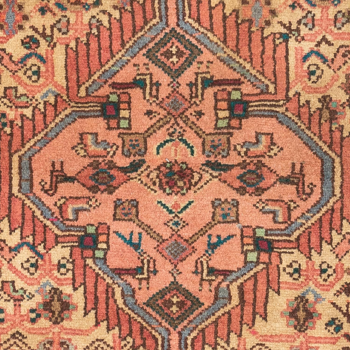 Perski dywan - Nomadyczny - 130 x 80 cm - jasna czerwień