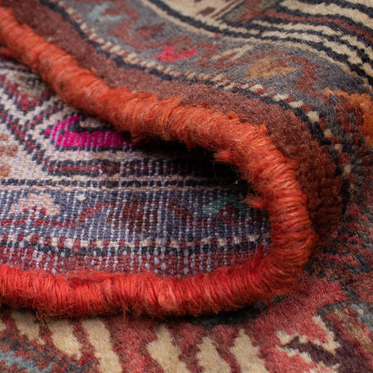 Perski dywan - Nomadyczny - 116 x 77 cm - ciemna czerwień