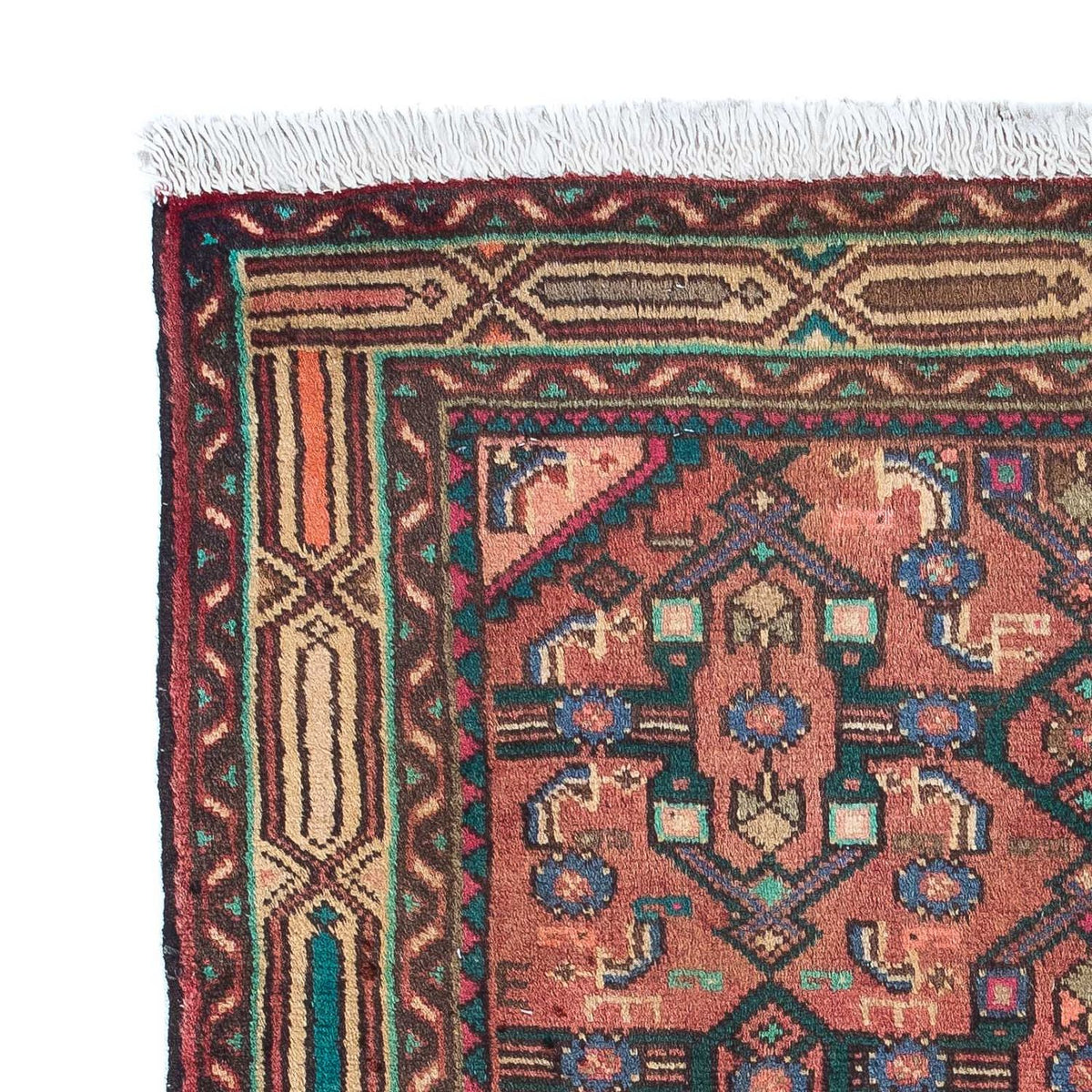 Perski dywan - Nomadyczny - 124 x 80 cm - jasna czerwień