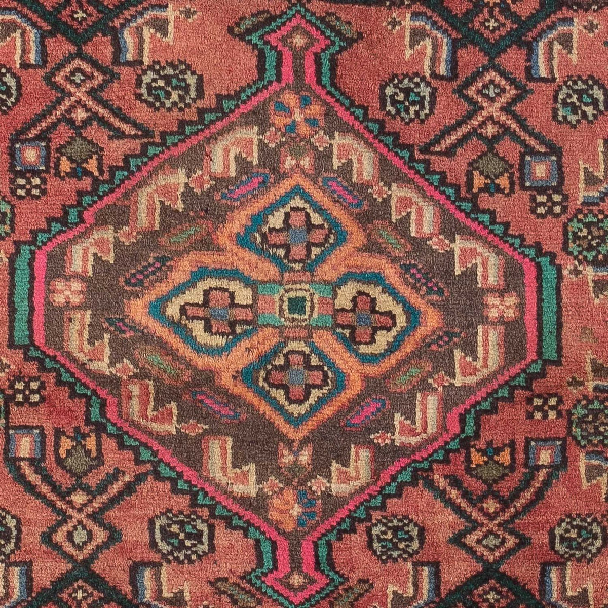 Perski dywan - Nomadyczny - 125 x 80 cm - jasna czerwień