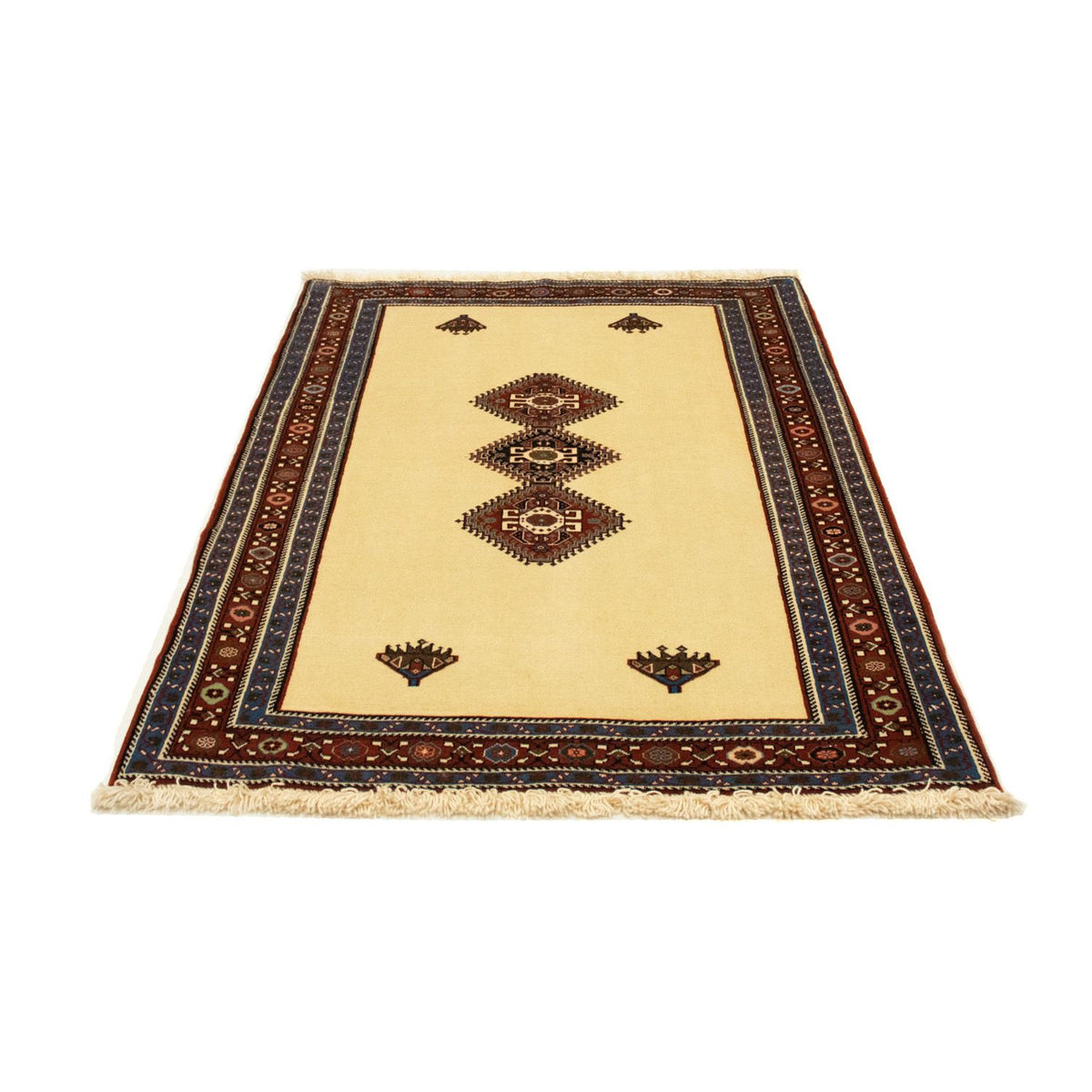 Perski dywan - Nomadyczny - 160 x 107 cm - beżowy