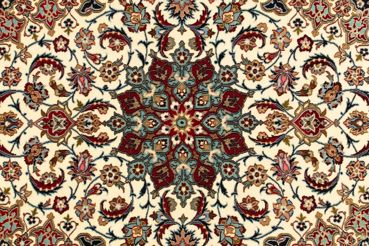 Dywan perski - Isfahan - Premium - 158 x 104 cm - beżowy