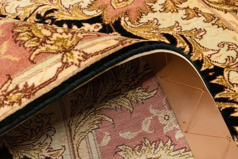 Dywan perski - Tabriz - Królewski - 154 x 94 cm - czarny