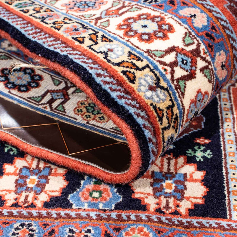 Dywan Gabbeh - Kashkuli perski - 145 x 105 cm - ciemnoniebieski