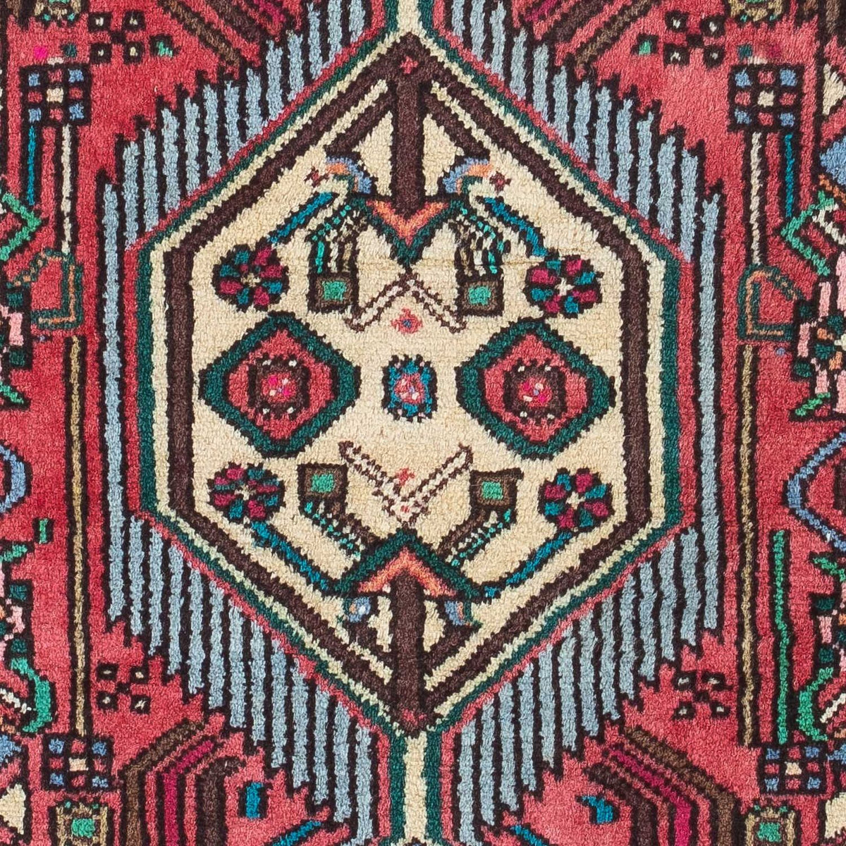 Perski dywan - Nomadyczny - 134 x 80 cm - czerwony