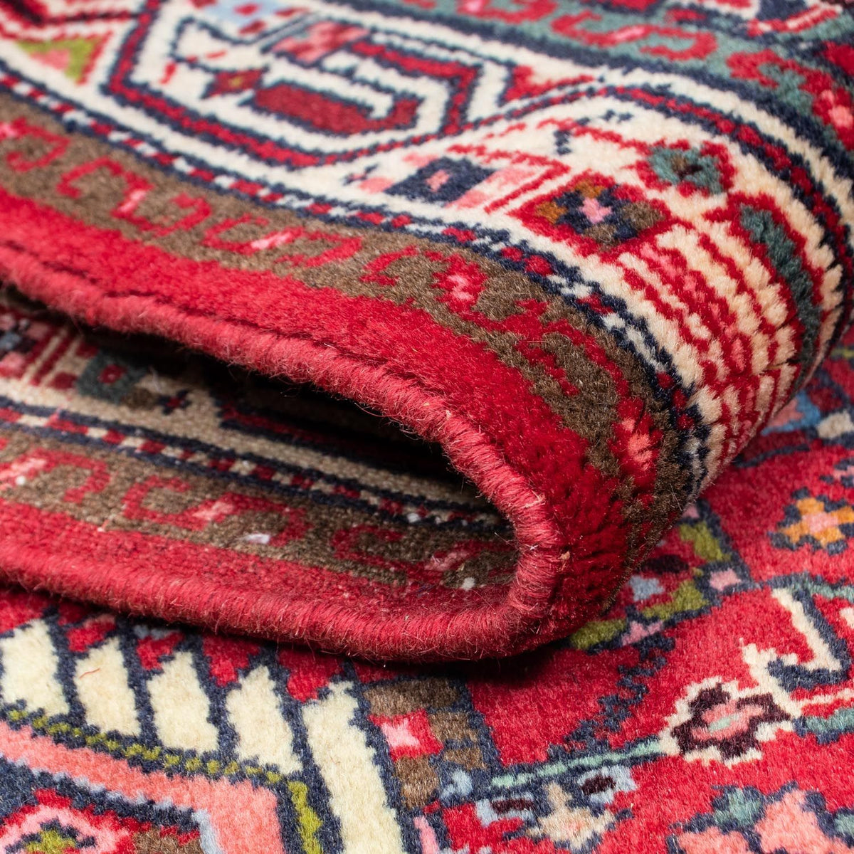 Perski dywan - Nomadyczny - 116 x 77 cm - czerwony