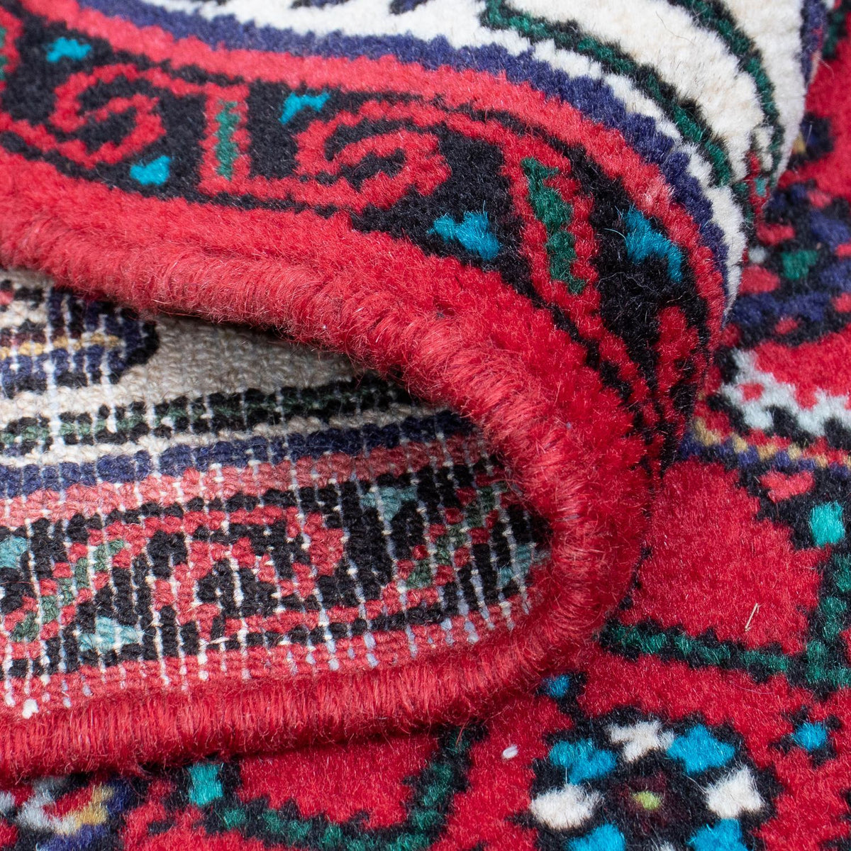 Biegacz Perski dywan - Nomadyczny - 397 x 84 cm - ciemna czerwień