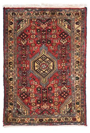 Perski dywan - Nomadyczny - 87 x 62 cm - ciemna czerwień