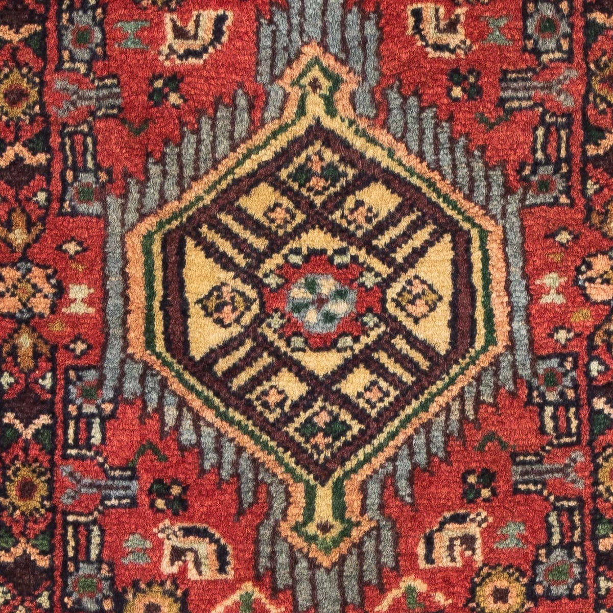 Perski dywan - Nomadyczny - 87 x 62 cm - ciemna czerwień