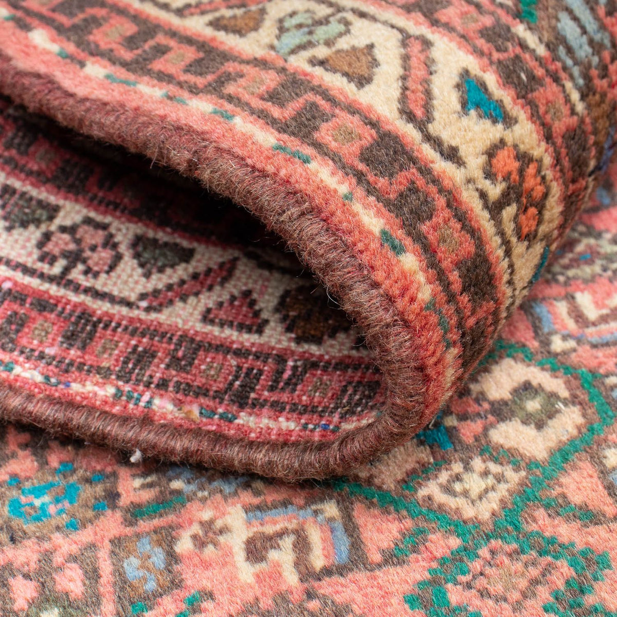 Perski dywan - Nomadyczny - 96 x 68 cm - jasna czerwień