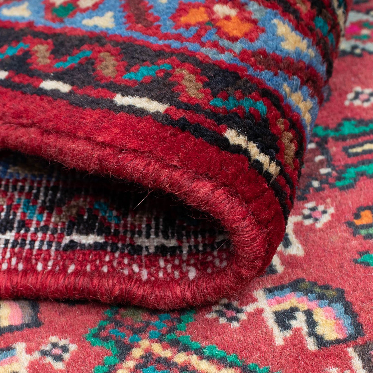 Perski dywan - Nomadyczny - 92 x 61 cm - ciemna czerwień