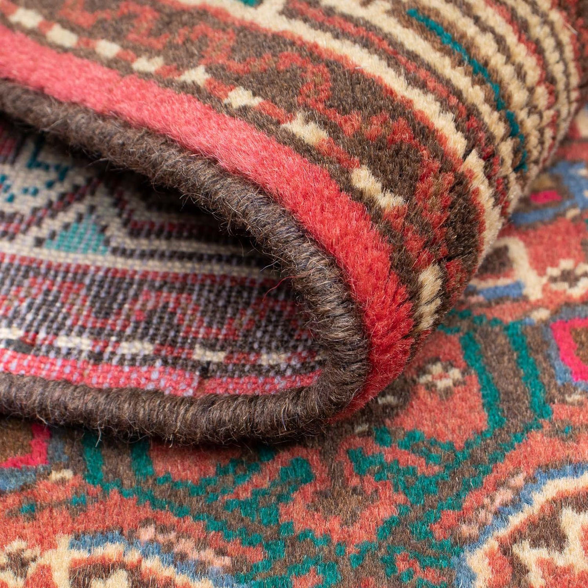 Perski dywan - Nomadyczny - 96 x 63 cm - ciemna czerwień