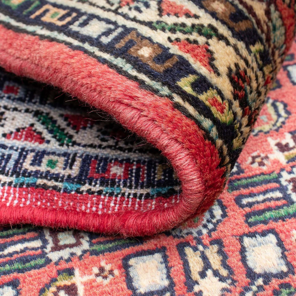 Perski dywan - Nomadyczny - 95 x 63 cm - ciemna czerwień