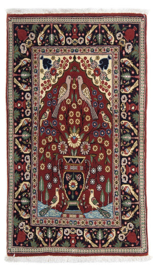 Dywan perski - Klasyczny - 104 x 63 cm - ciemna czerwień