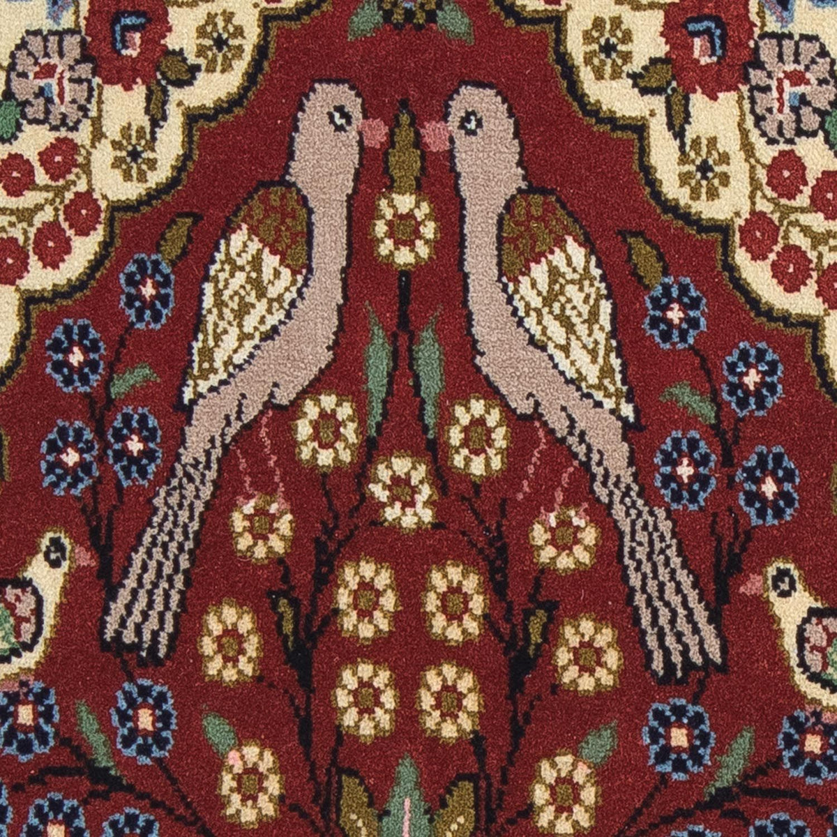 Dywan perski - Klasyczny - 104 x 63 cm - ciemna czerwień