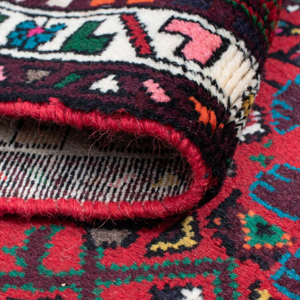 Biegacz Perski dywan - Nomadyczny - 298 x 72 cm - ciemna czerwień