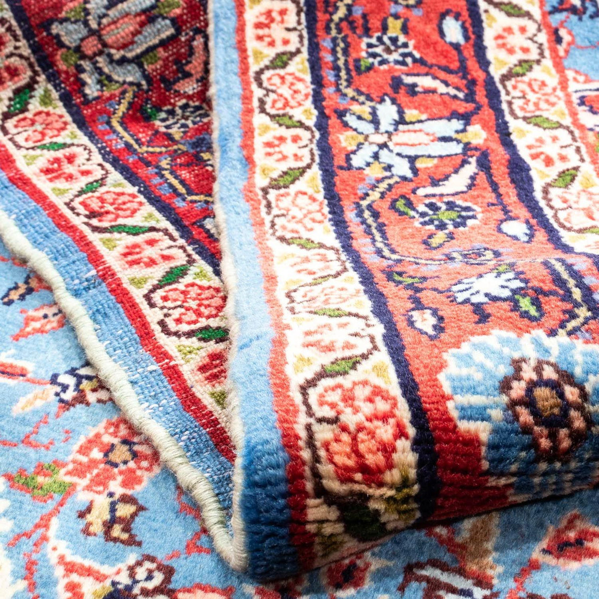 Perski dywan - Nomadyczny - 157 x 105 cm - niebieski