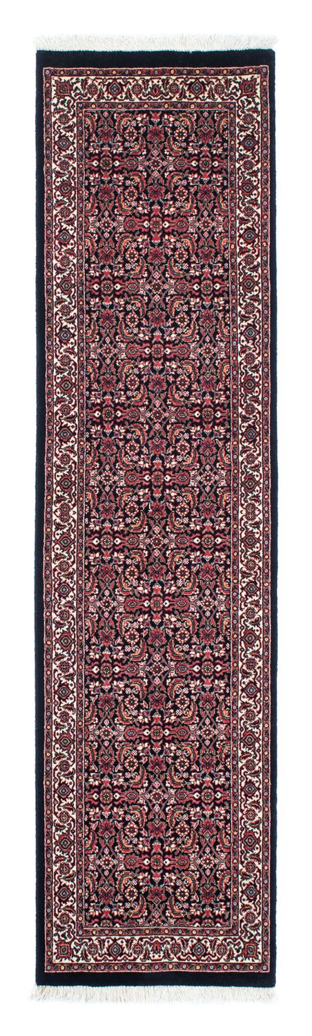Biegacz Dywan perski - Bijar - 225 x 61 cm - ciemnoniebieski