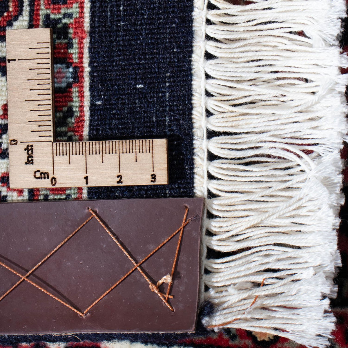 Biegacz Dywan perski - Bijar - 225 x 61 cm - ciemnoniebieski