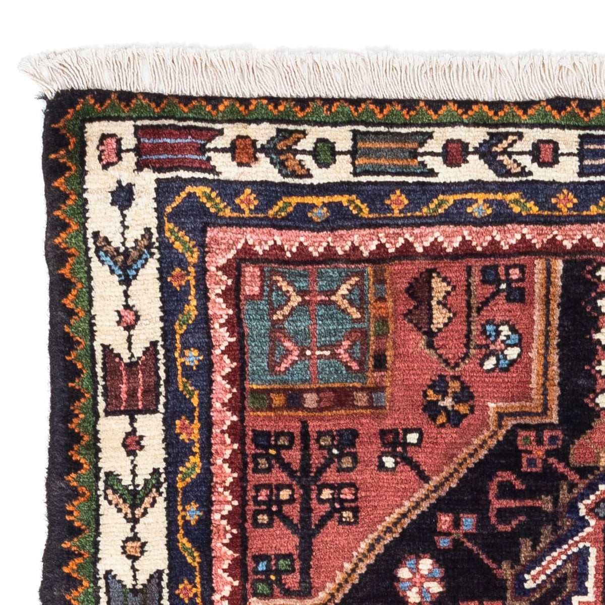 Perski dywan - Nomadyczny - 108 x 78 cm - ciemnoniebieski