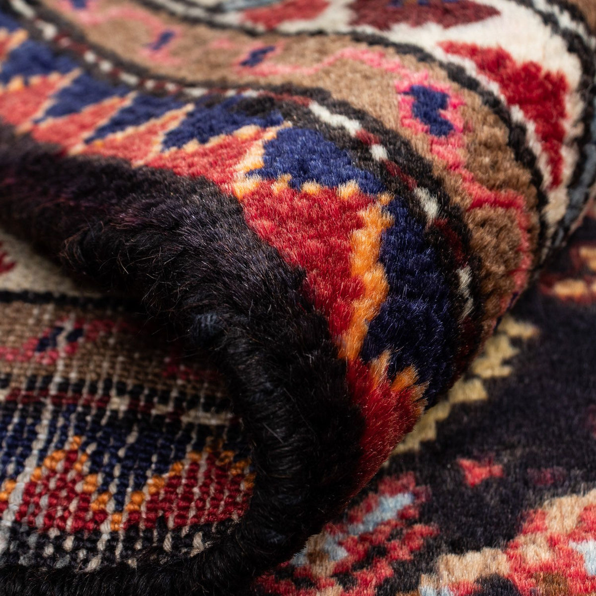 Perski dywan - Nomadyczny - 127 x 81 cm - ciemnoniebieski