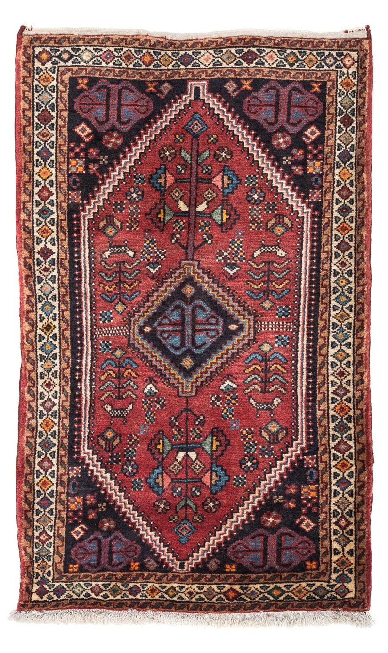 Perski dywan - Nomadyczny - 137 x 85 cm - jasna czerwień