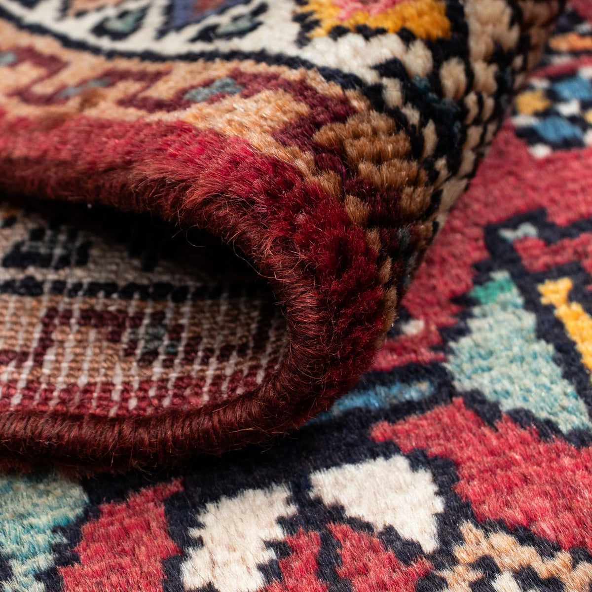 Perski dywan - Nomadyczny - 137 x 85 cm - jasna czerwień