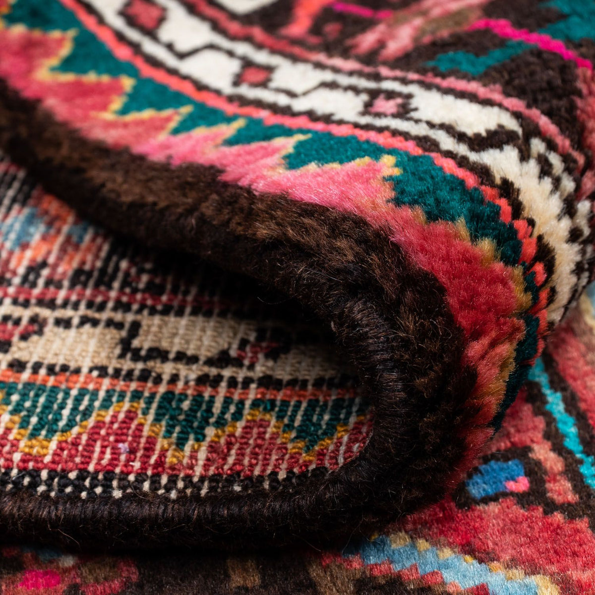 Perski dywan - Nomadyczny - 138 x 84 cm - czerwony