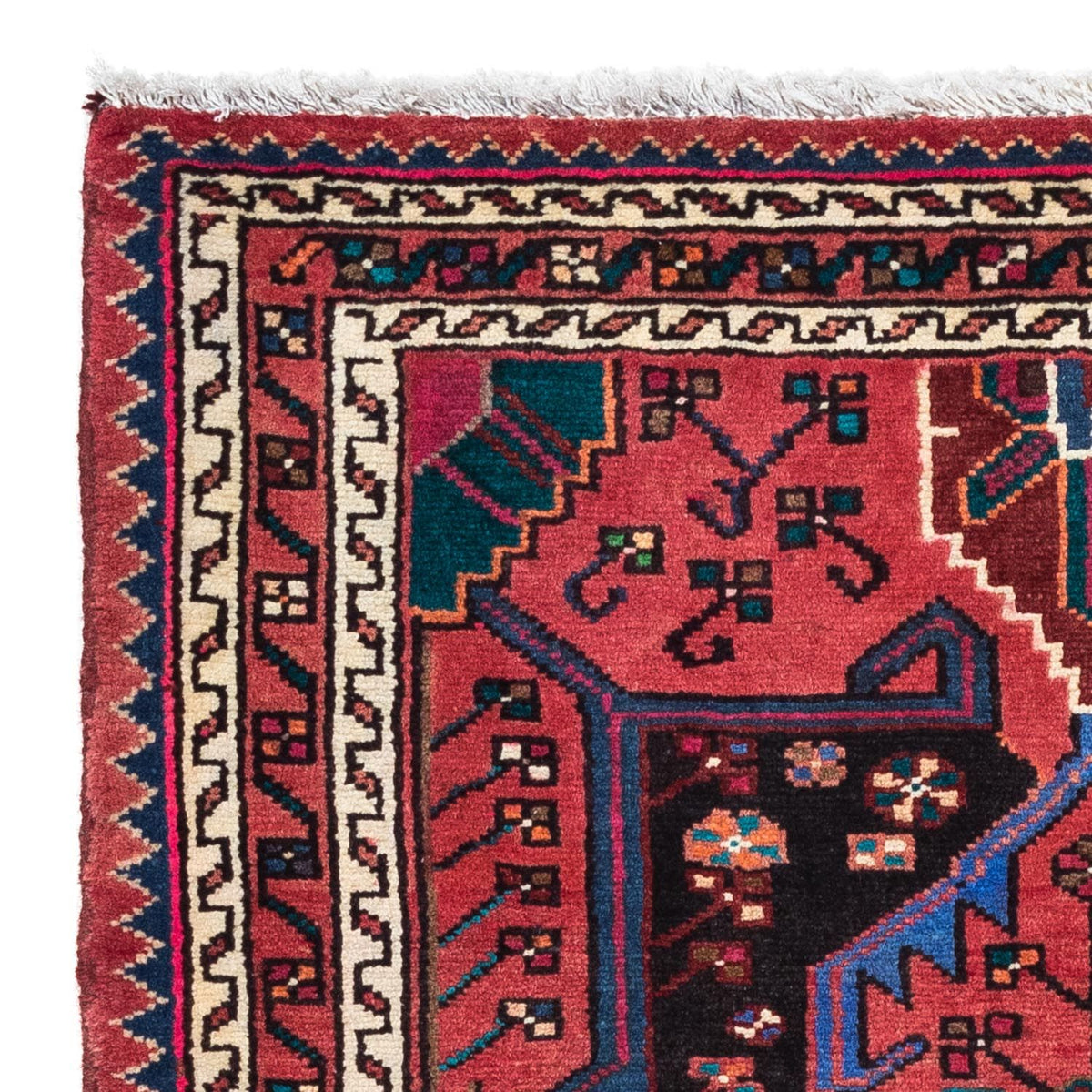 Perski dywan - Nomadyczny - 128 x 88 cm - czerwony