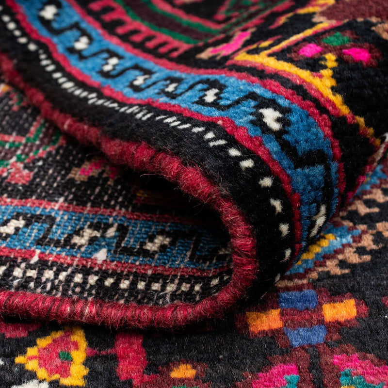 Perski dywan - Nomadyczny - 122 x 83 cm - ciemnoniebieski