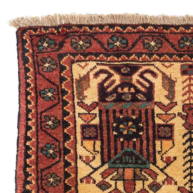 Perski dywan - Nomadyczny - 125 x 79 cm - beżowy