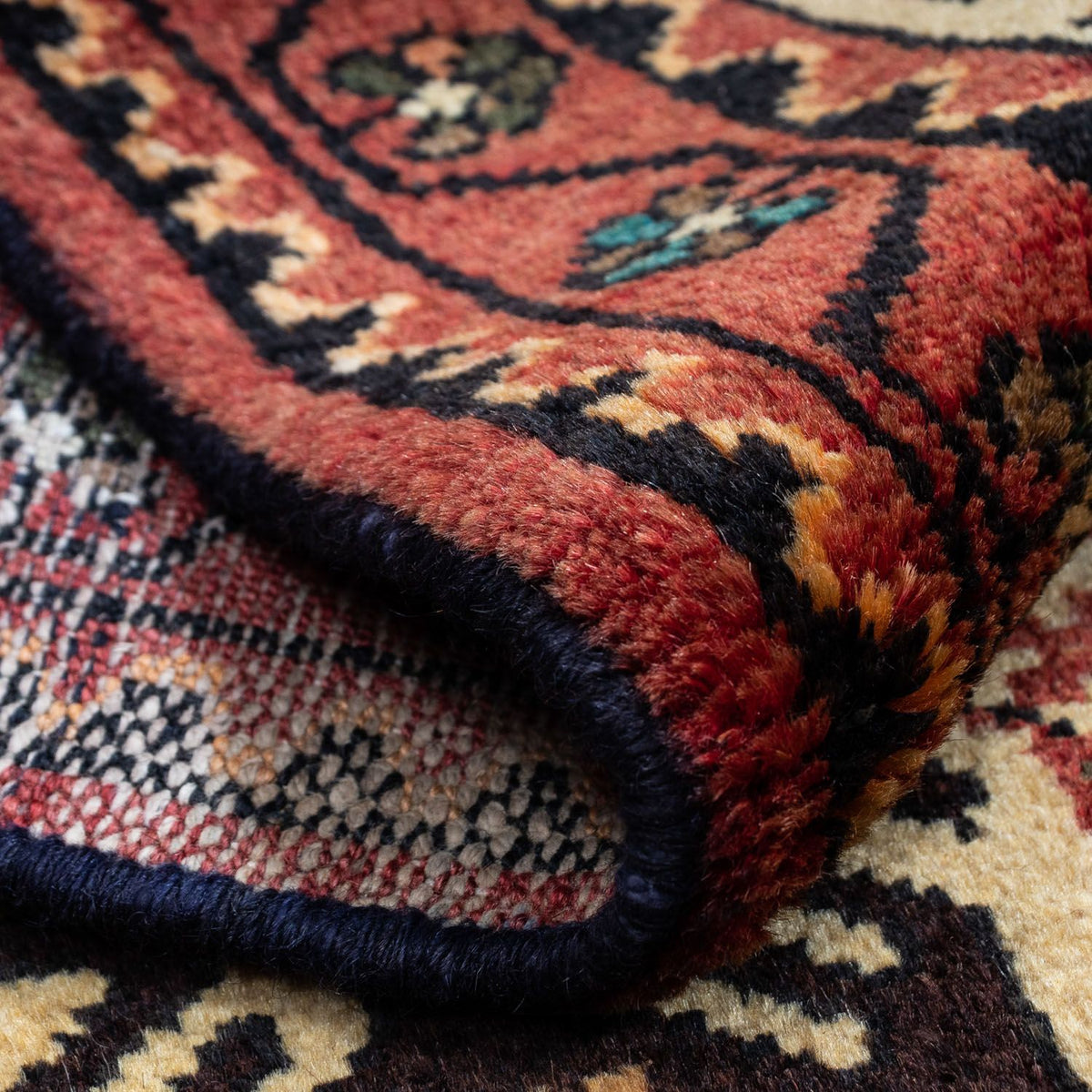 Perski dywan - Nomadyczny - 125 x 79 cm - beżowy