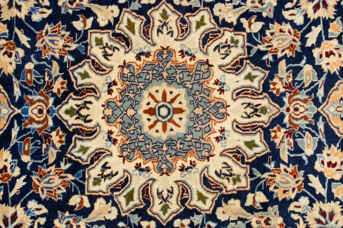 Dywan perski - Nain - Premium - 143 x 92 cm - ciemnoniebieski