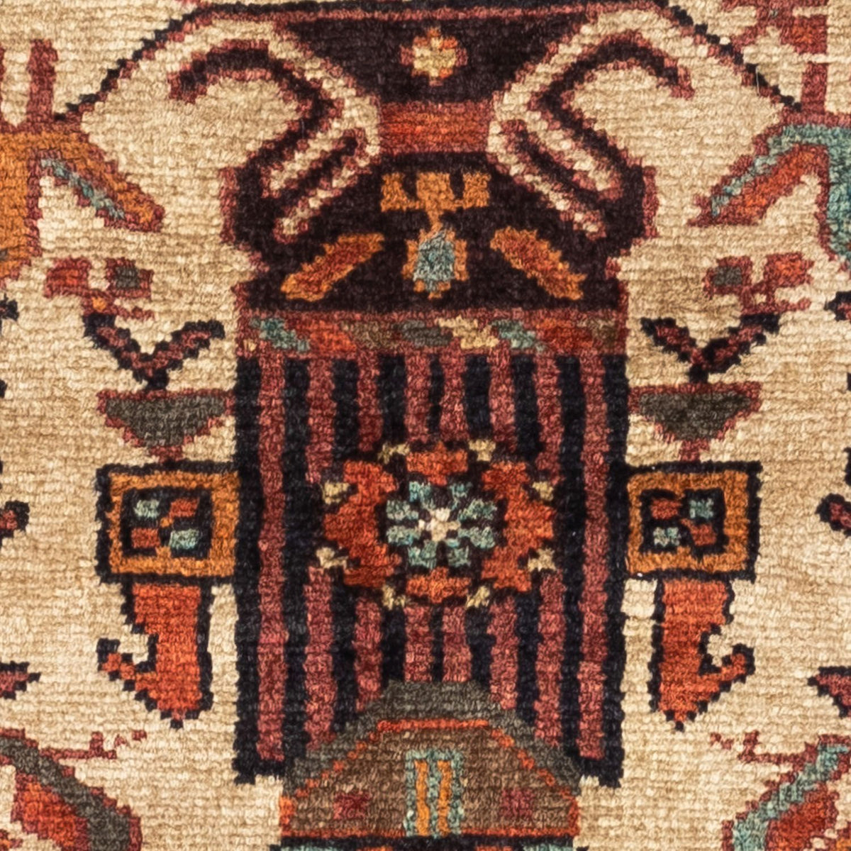 Perski dywan - Nomadyczny - 133 x 95 cm - beżowy