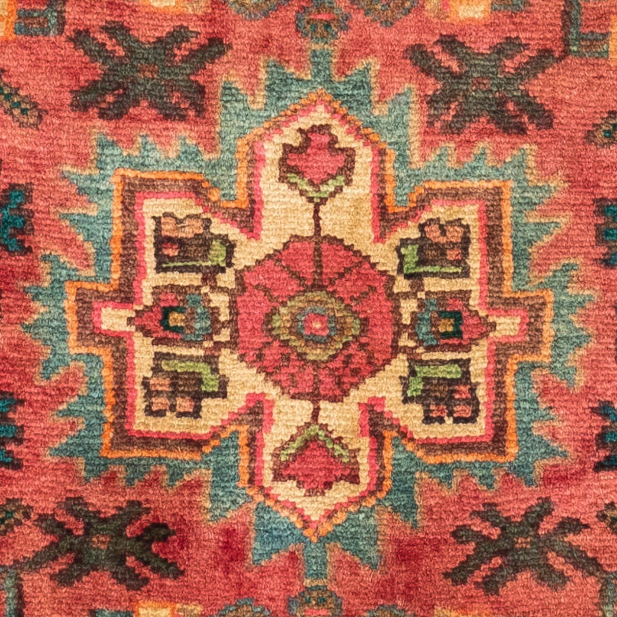 Perski dywan - Nomadyczny - 110 x 75 cm - czerwony