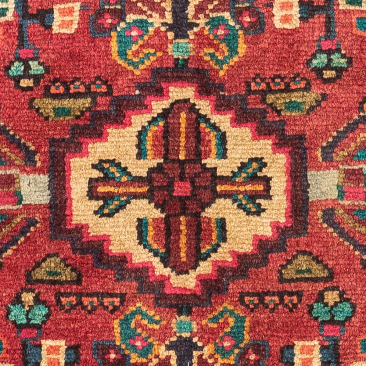 Perski dywan - Nomadyczny - 125 x 88 cm - czerwony