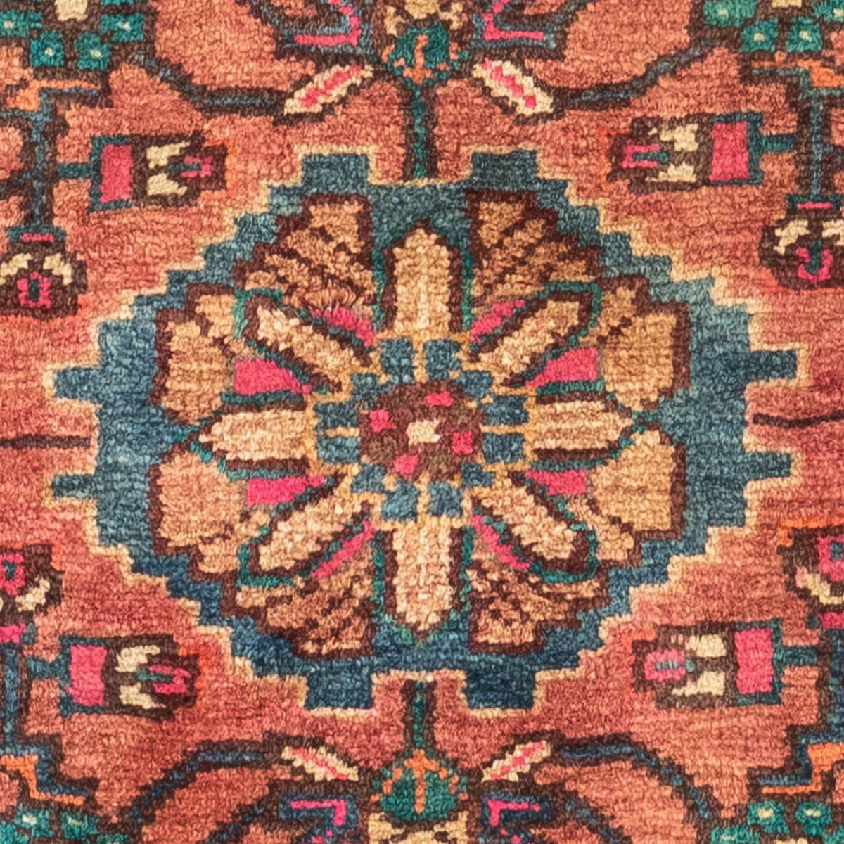 Perski dywan - Nomadyczny - 123 x 87 cm - jasna czerwień