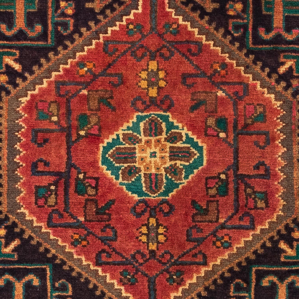 Perski dywan - Nomadyczny - 130 x 95 cm - czerwony