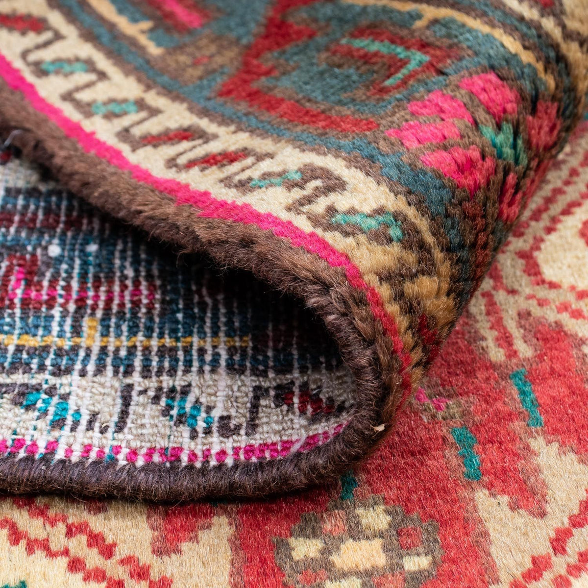 Perski dywan - Nomadyczny - 119 x 82 cm - czerwony