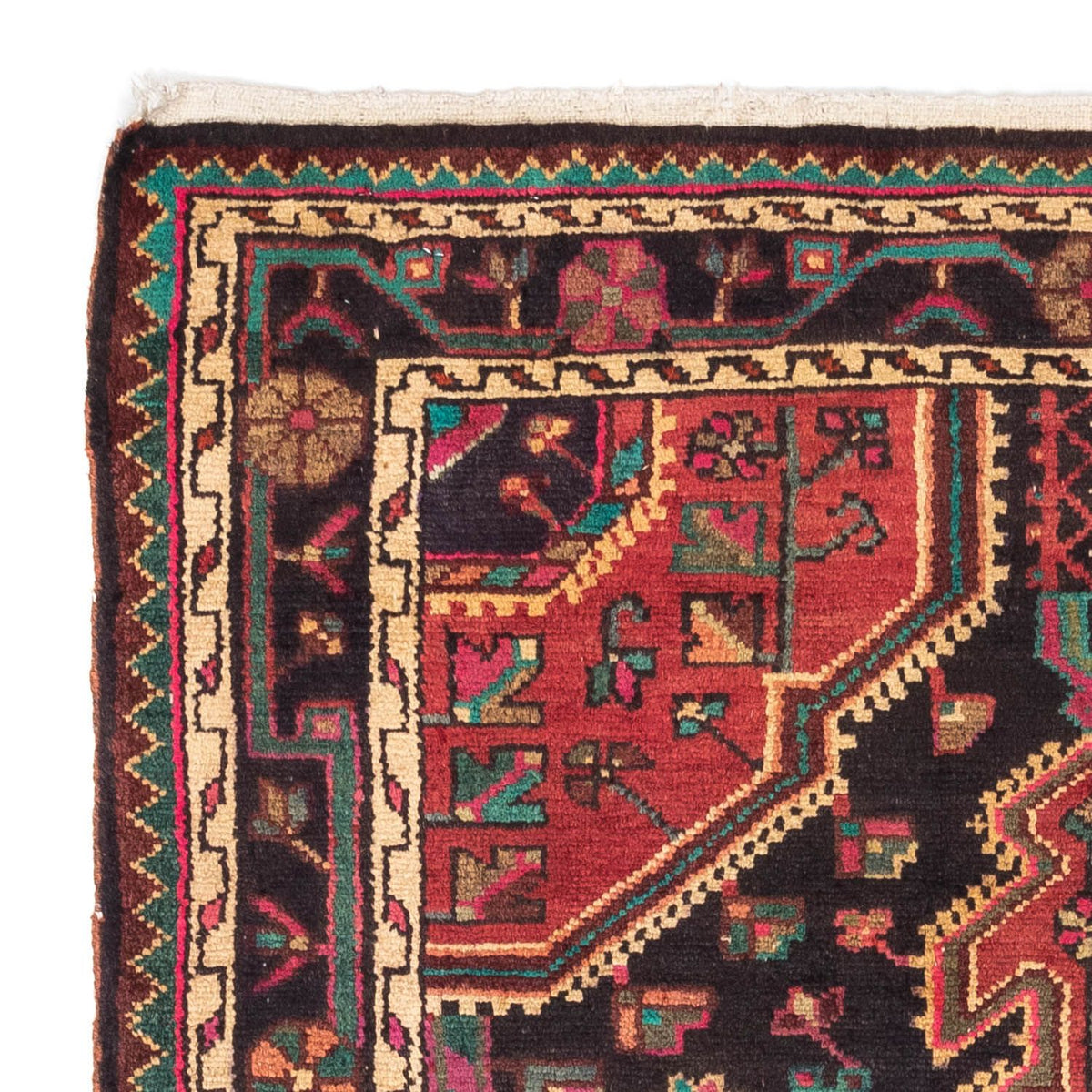 Perski dywan - Nomadyczny - 136 x 90 cm - czerwony