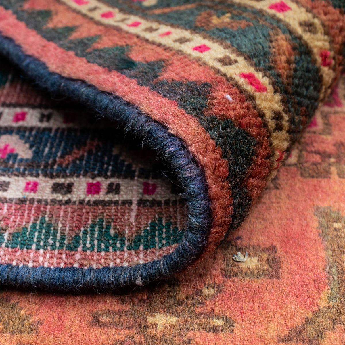 Perski dywan - Nomadyczny - 130 x 90 cm - jasna czerwień