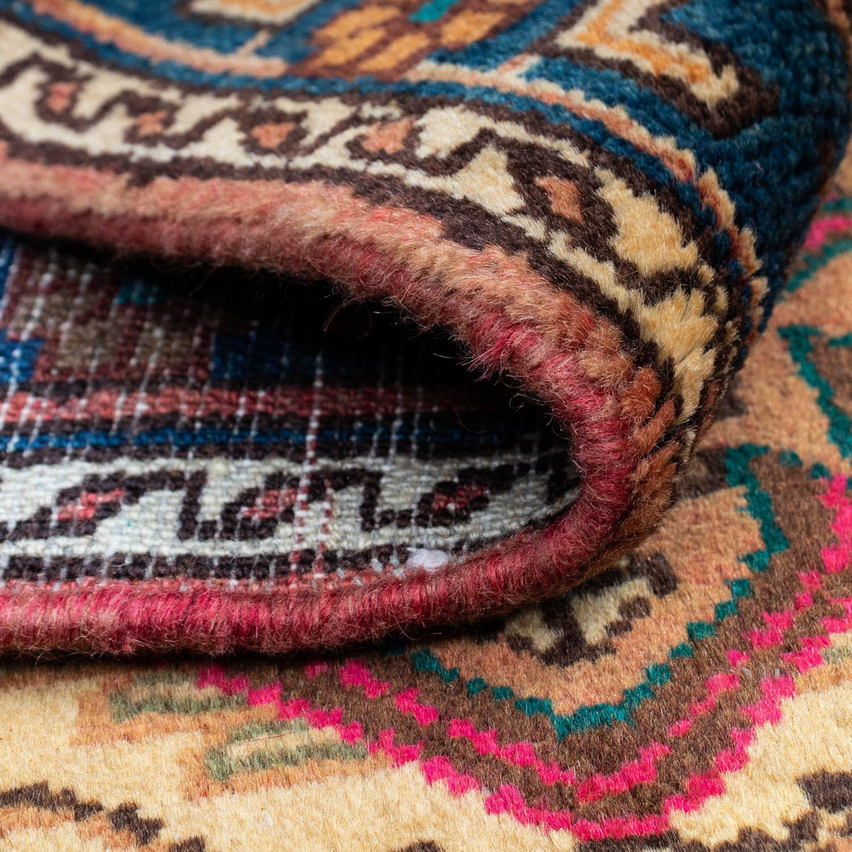 Perski dywan - Nomadyczny - 125 x 86 cm - jasnobrązowy