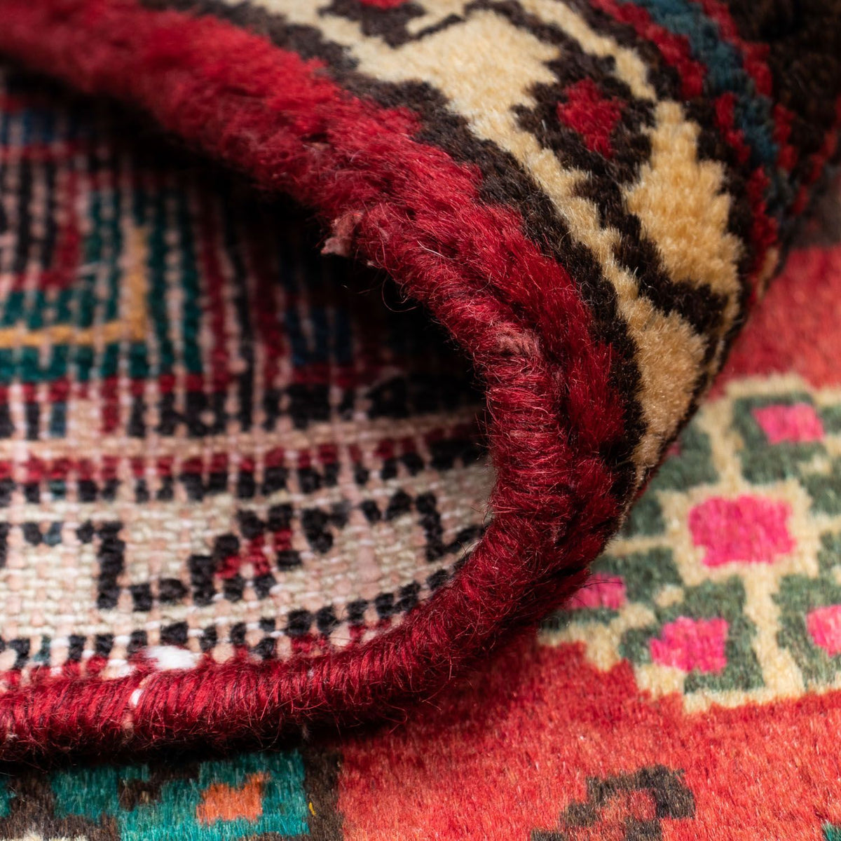 Perski dywan - Nomadyczny - 128 x 85 cm - czerwony