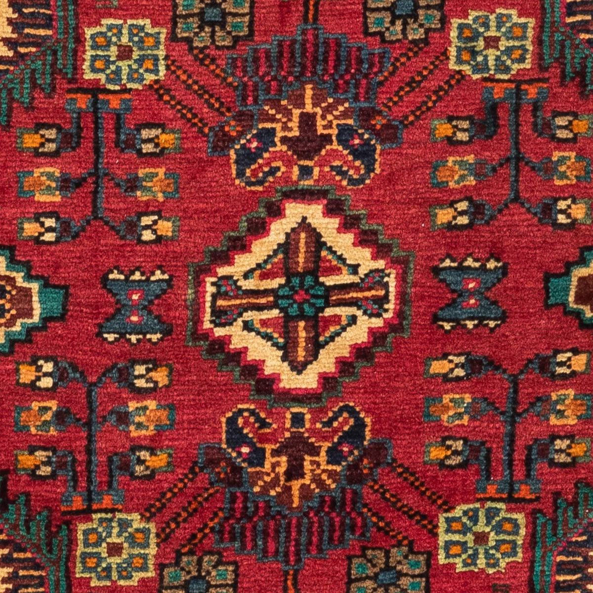 Perski dywan - Nomadyczny - 122 x 84 cm - czerwony