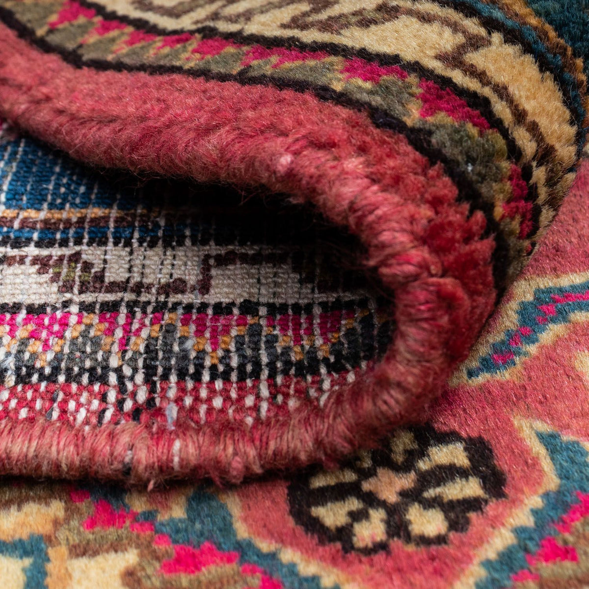 Perski dywan - Nomadyczny - 138 x 92 cm - czerwony