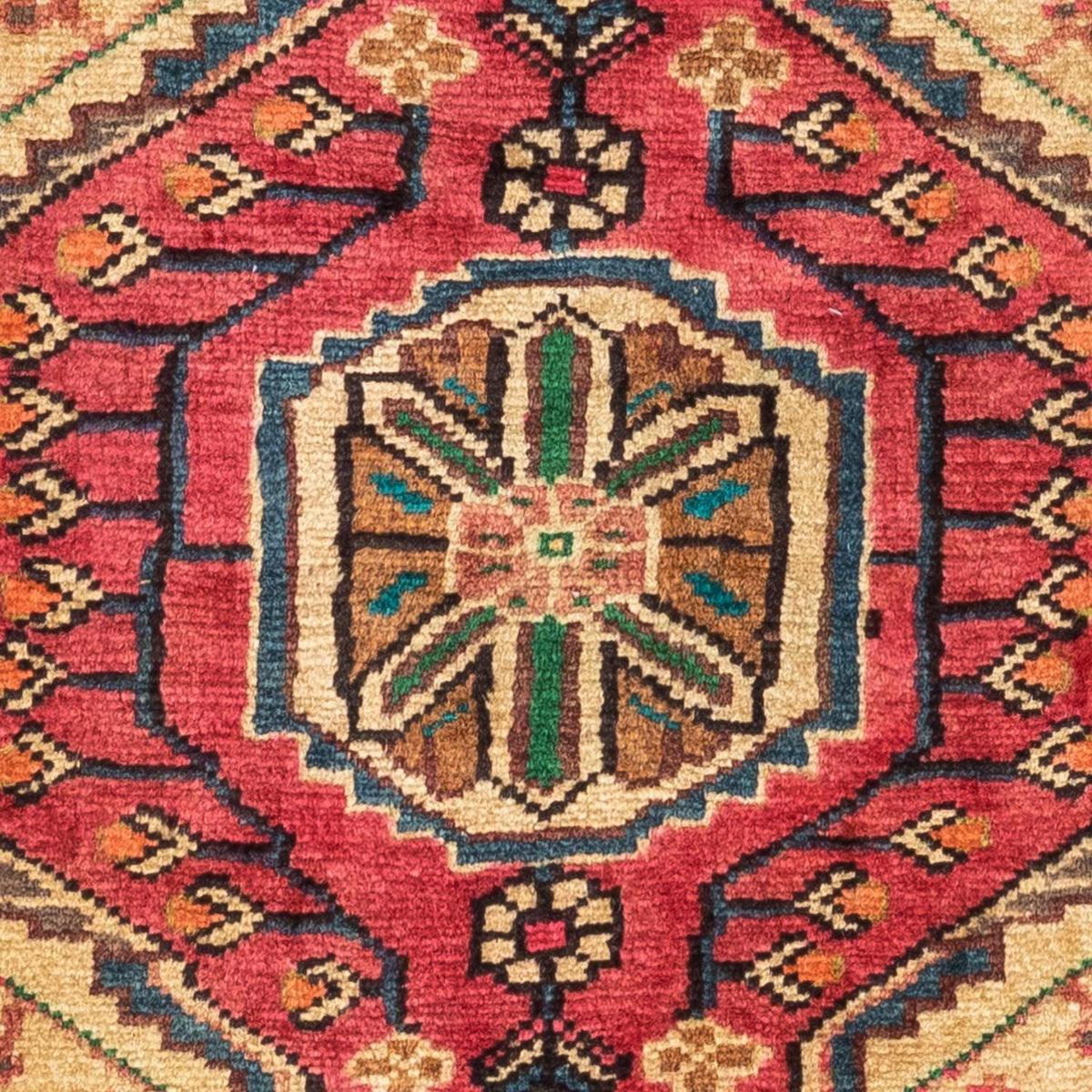 Perski dywan - Nomadyczny - 124 x 83 cm - czerwony