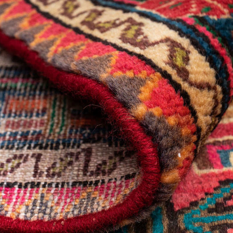 Perski dywan - Nomadyczny - 124 x 83 cm - czerwony