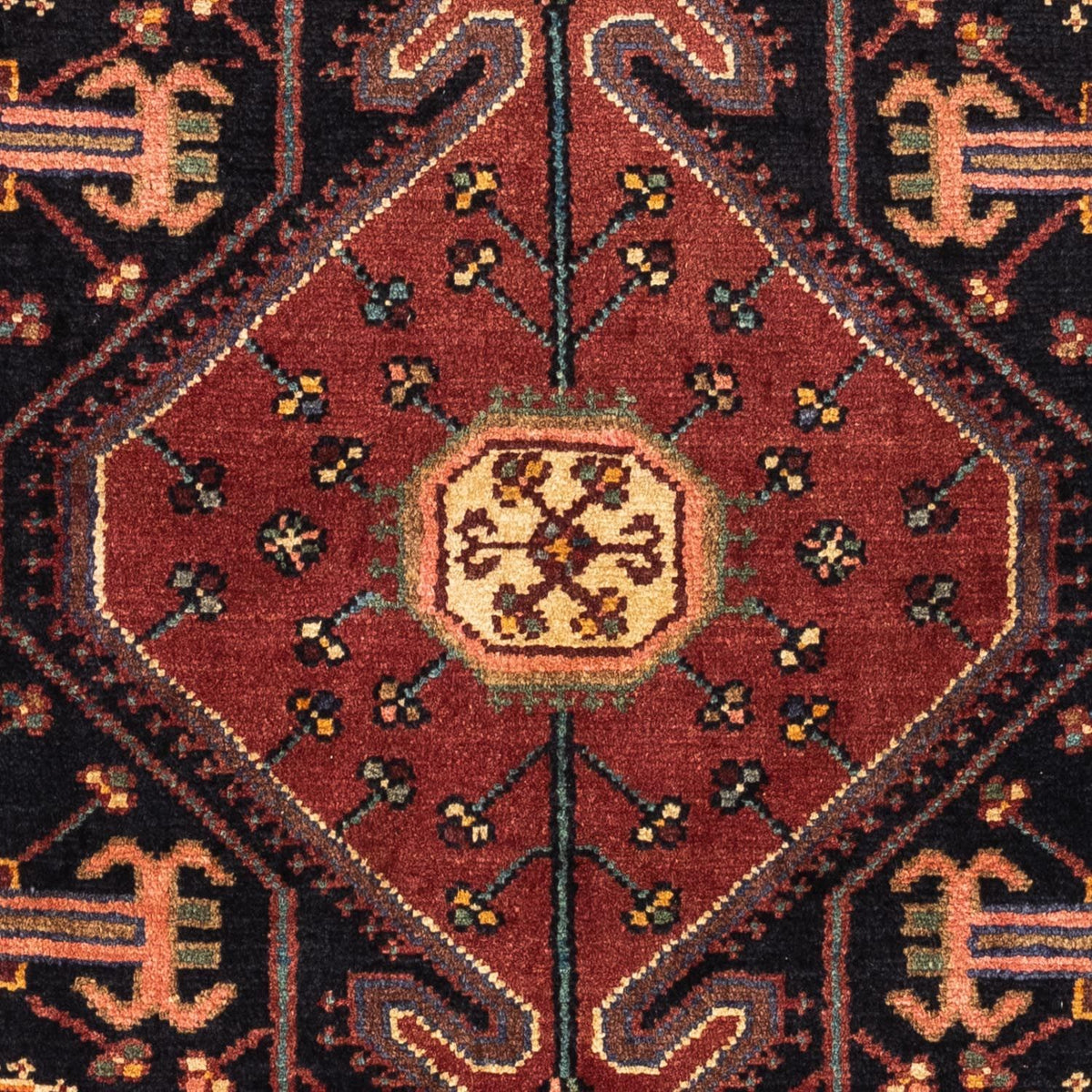 Perski dywan - Nomadyczny - 122 x 92 cm - czerwony